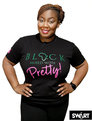 Black Mixed with Pretty Shirt